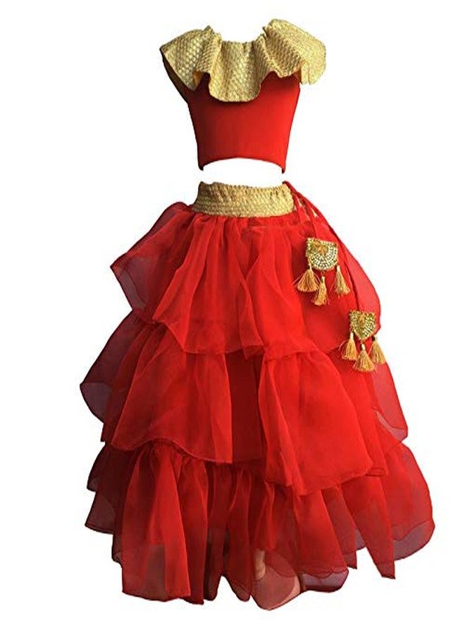 Aglare Girls designer Lehenga Choli,small girl lehenga choli.lehenga choli gor kids.STITCHED Red - Image 1