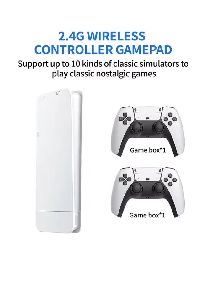 ج ت س آ ل جهاز ألعاب ريترو سهل الاستخدام مع وحدتي تحكم لاسلكيتين | أكثر من 30,000 لعبة مدمجة | وحدة تحكم فيديو بدقة 4K ومنفذ HDMI للترفيه العائلي - Image 2