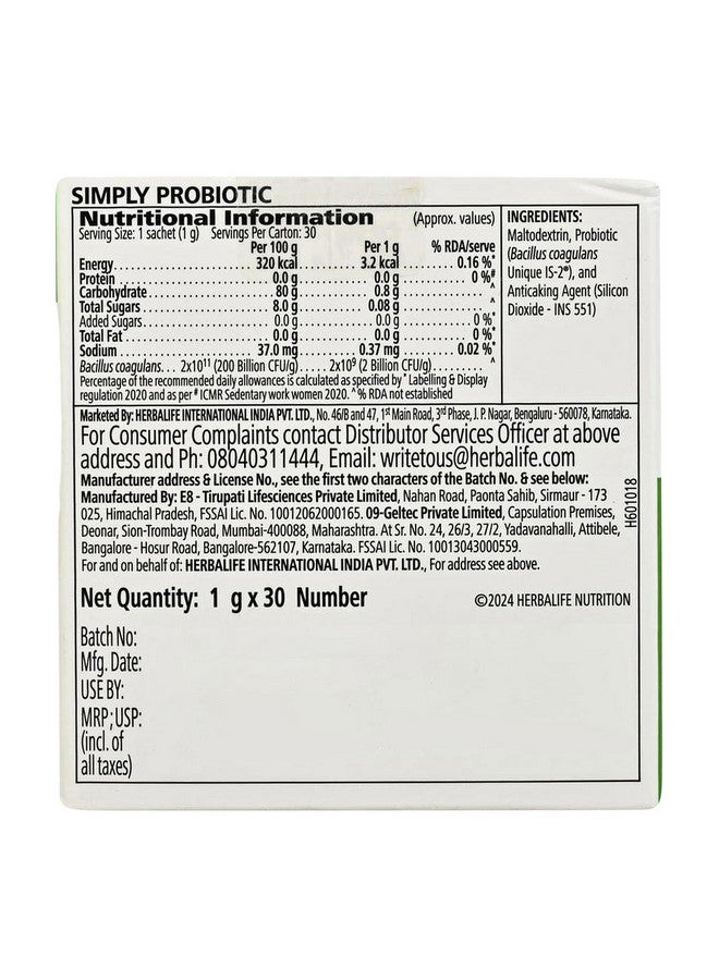 Herbalife HN Simply Probiotic Pack of 300 grams,Powder,1 count - Image 5