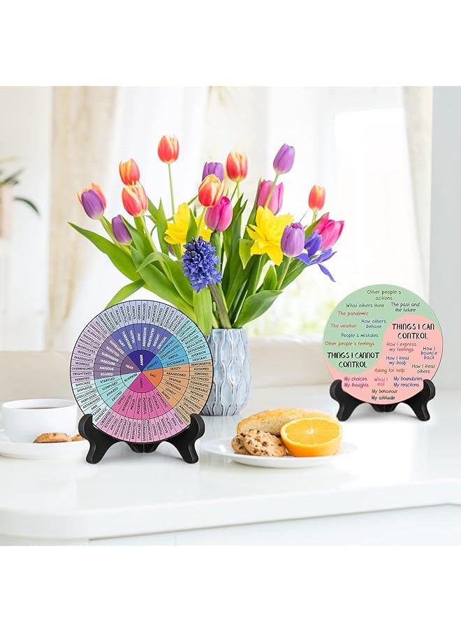 2 Pcs Things I Can Control Therapy Office Desk Decor Feelings Wheel Chart Calming Emotions Wheel Poster Mental Health Feelings Psychology Decor For Home Office Counselor Women Men Bright - pzsku/ZE5CBF49EEDB07DB07B5BZ/45/_/1740917327/e7d10264-68c6-4a39-bff6-aa10f95c7ba9