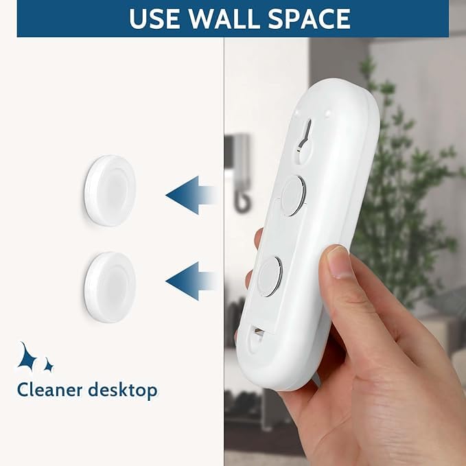 Bitnex 5 pcs Magnetic Remote Control Holder Wall Mount Self-Adhesive,Strong Magnet Hole-Free Remote Holder,Remote Control Organizers Storage,Wall Mount TV Remote Organizer for Home, Office, Hotel - Image 3