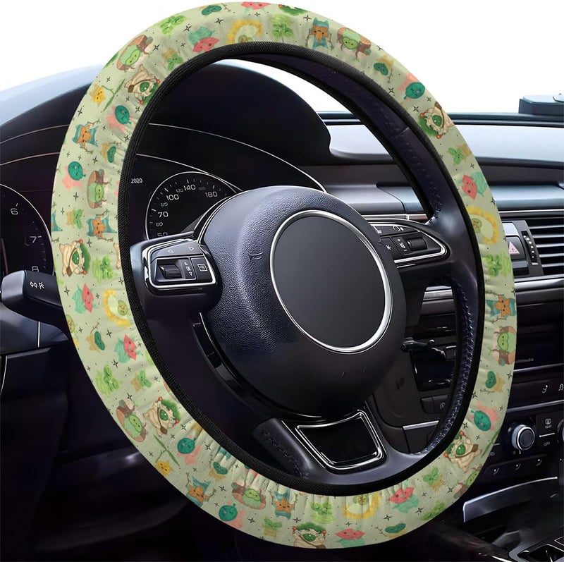 GENANY Mystic Hero's Journey Steering Wheel Cover, Anti-Slip Neoprene Wheel Grip, Breathable Wheel Protector for Driver, Sweat Absorbing Car Accessories, Gifts - Image 1