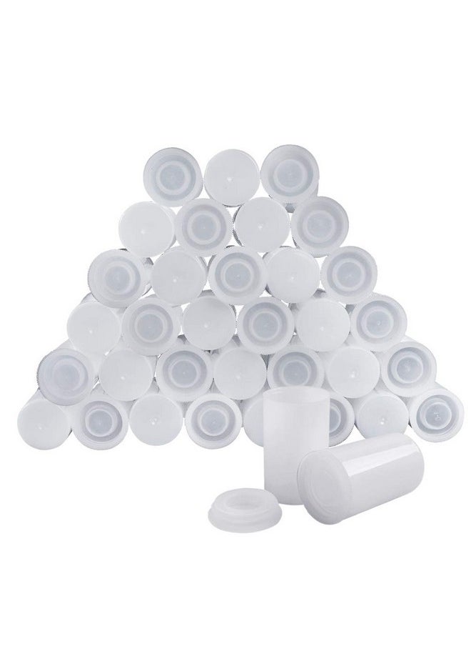 Heqishun 35mm Film Canisters with Caps (35 Pack) Plastic White Empty Film Canister Case Bulk with Lids Storage Reel Containers for Storing Film, Small Accessories, Beads  - Image 1