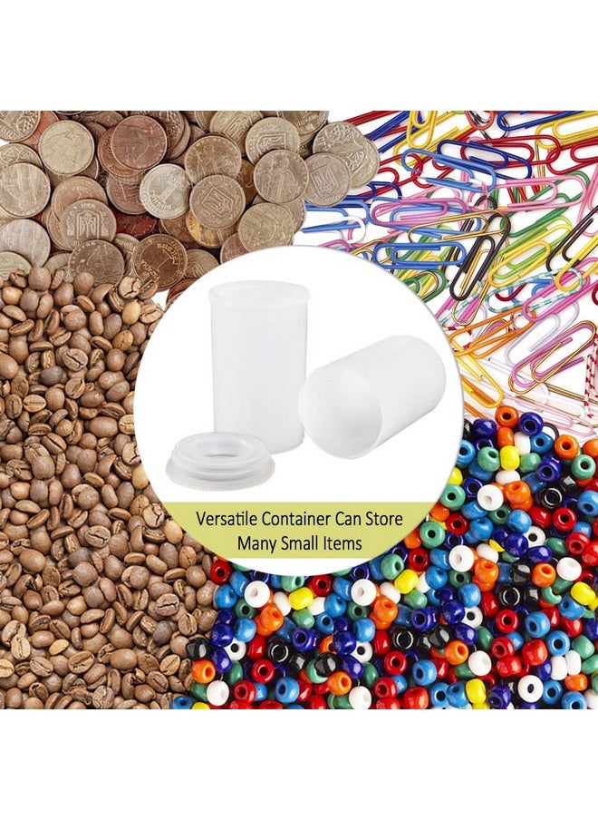 Heqishun 35mm Film Canisters with Caps (35 Pack) Plastic White Empty Film Canister Case Bulk with Lids Storage Reel Containers for Storing Film, Small Accessories, Beads  - Image 4
