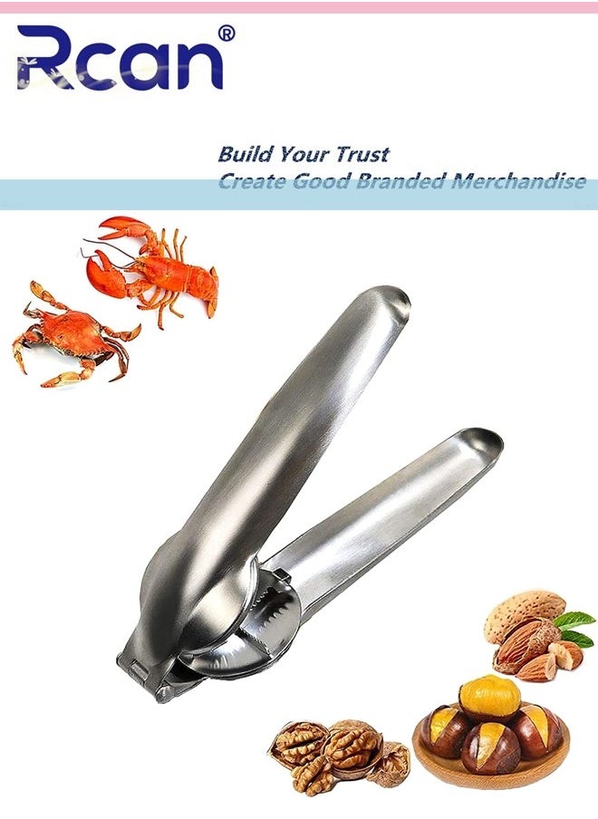 Rcan Nutcracker Chestnut Clip Nut Cracker Sheller Walnut Pliers Metal Nut Opener Plier 304 Stainless Steel Kitchen Tools Nut Walnut Nut Opener Plier Kitchen Dried Fruit Opener  - Image 1