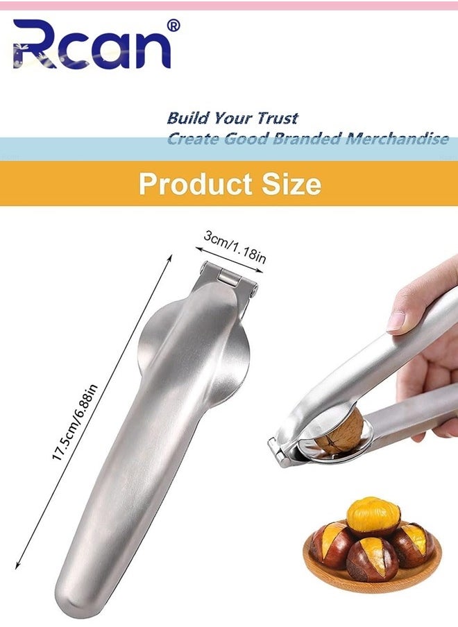 Rcan Nutcracker Chestnut Clip Nut Cracker Sheller Walnut Pliers Metal Nut Opener Plier 304 Stainless Steel Kitchen Tools Nut Walnut Nut Opener Plier Kitchen Dried Fruit Opener  - Image 5