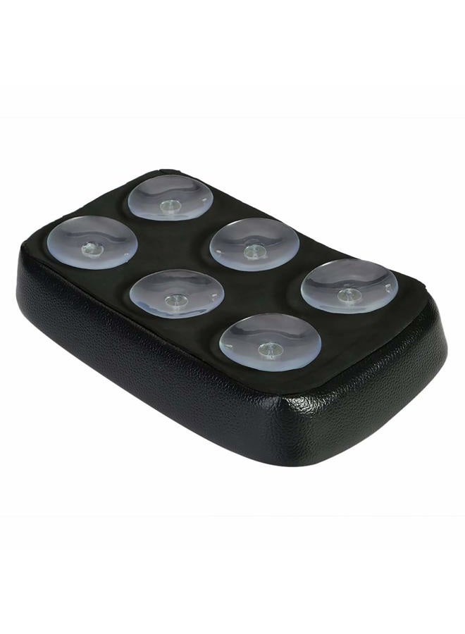 OSAN CICMOD OSAN Leather Pillion Pad W/ 6 Suction Cup Rear Passenger Seat For Harley Custom Bikes - Image 4