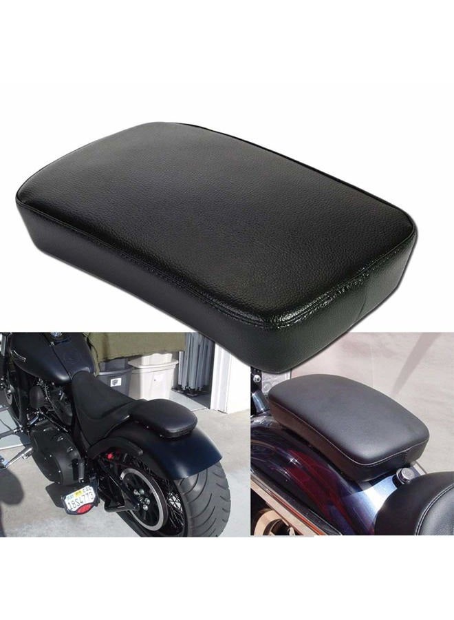 OSAN CICMOD OSAN Leather Pillion Pad W/ 6 Suction Cup Rear Passenger Seat For Harley Custom Bikes - Image 1