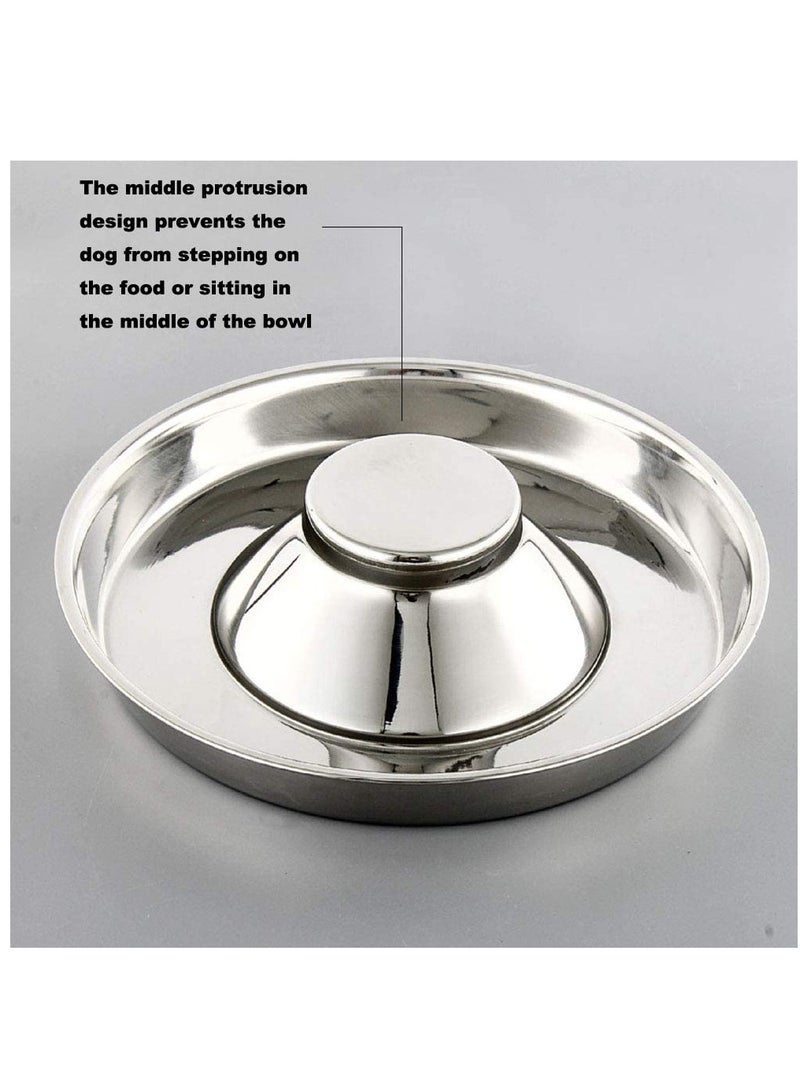 Excefore Puppy Feeding Bowls,Stainless Steel Metal Dog Bowls,Puppy Weaning Bowl Puppy Dishes,Litter Feeding Bowls for Multiple Puppies Cats Eating at Same Time for Small Medium Large Dogs - Image 5