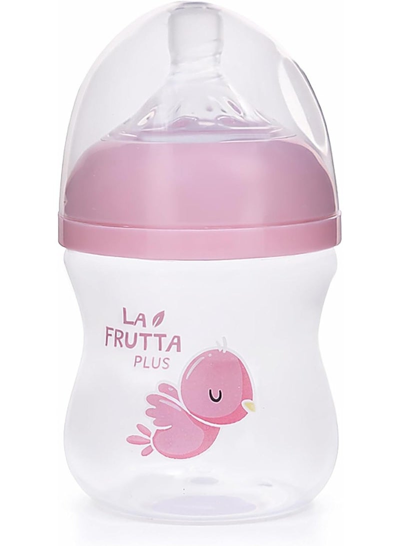 La Frutta Natural Flow Baby Bottle Anti-Colic, 0+ Months Rose, 120ml - Image 1