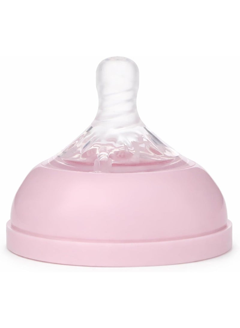 La Frutta Natural Flow Baby Bottle Anti-Colic, 0+ Months Rose, 120ml - Image 2