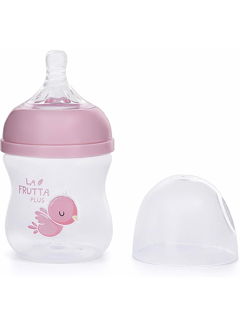 La Frutta Natural Flow Baby Bottle Anti-Colic, 0+ Months Rose, 120ml - Image 3