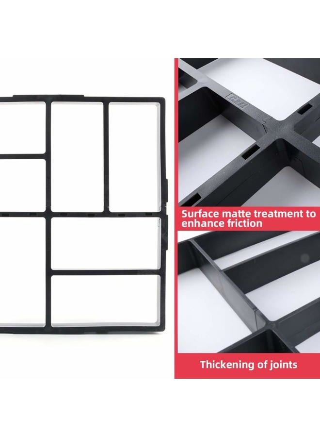 Anothera 15.7"x15.7"x1.57" Concrete Molds Reusable Walk Maker Pathmate Stone Molding Stepping Stone Path Maker Paver Yard Patio Lawn Garden DIY Walkway Pavement Brick Moulds (8-Grid)… - Image 3