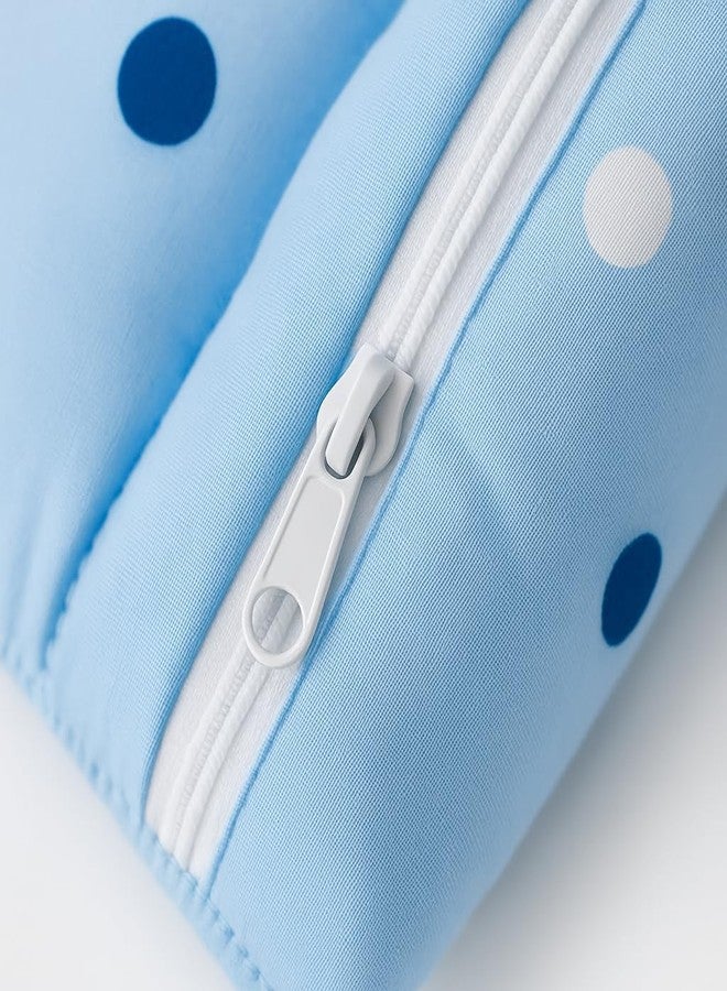 DADDY - G 3-in-1 Baby Bed & Sleeping Bag for Newborn | Portable Cotton y Bedding Set | Unisex Carry Nest Holder for New Born | Soft & Lightweight Infant Sleep Bag (Blue Dot) - Image 4