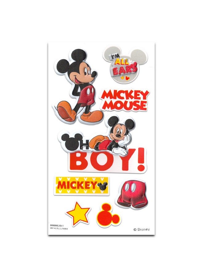 MICKEY MOUSE طقم هدايا بيبي ميكي ماوس من ديزني، هدايا حفلات استقبال المواليد للأولاد محايدة - 12 قطعة من أساسيات حديثي الولادة مع بطانية، مناشف، جرس، زجاجة، مصاصة، ملصقات ألبوم قصاصات، المزيد - Image 5