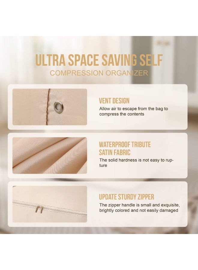 （2pcs-21.2 * 16.2 * 23.6 In）Ultra Space Saving Self Compression Organizer,Packing Cubes,Waterproof And Moisture-Proof,Space Saving Storage Tote,For Blankets Clothes Duvet Comforter - Image 5