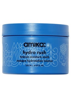 amika Amika Hydro Rush Intense Moisture Hair Mask with Hyaluronic Acid – Deep Hydration & Repair Treatment for Dry, Thirsty Hair, 250ml  - Image 1
