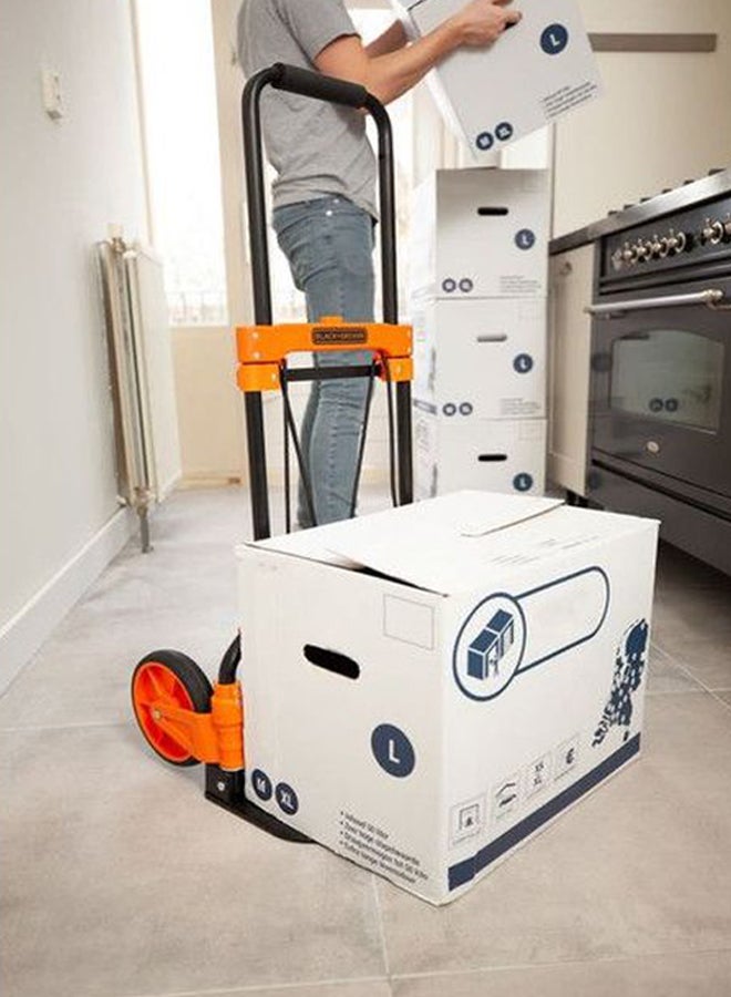 BLACK+DECKER Foldable Hand Truck Orange/Black - Image 3