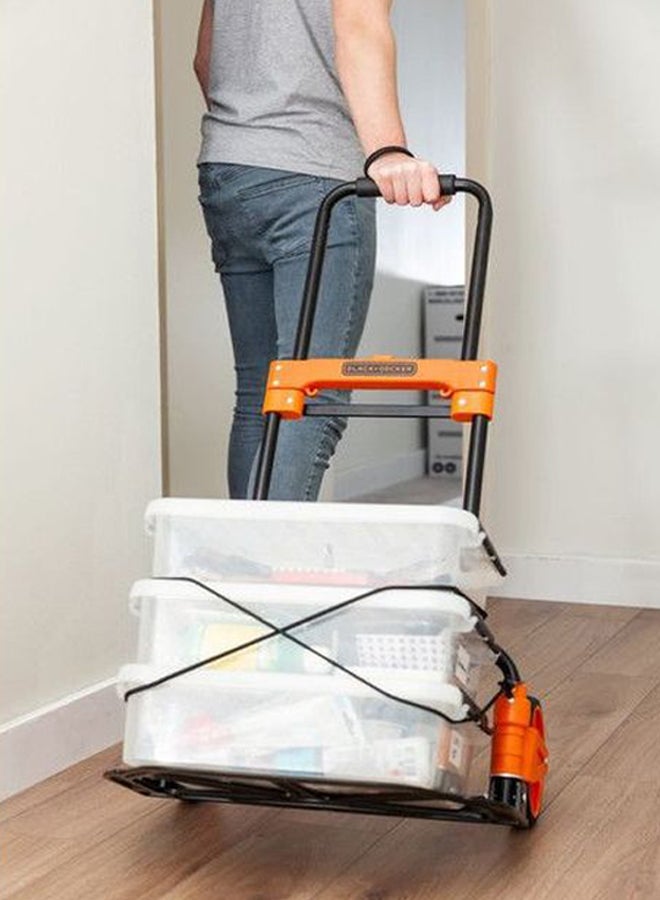 BLACK+DECKER Foldable Hand Truck Orange/Black - Image 5