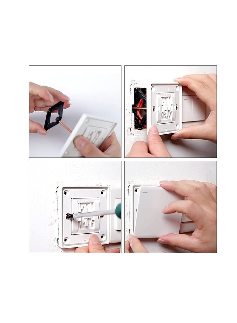 Wall Mount Switch Box Repair Tool Switch Cassette Repairer Repairer Support Rod for Type 86 Switch Socket Bottom Box Cassette (10 Pieces) - Image 2