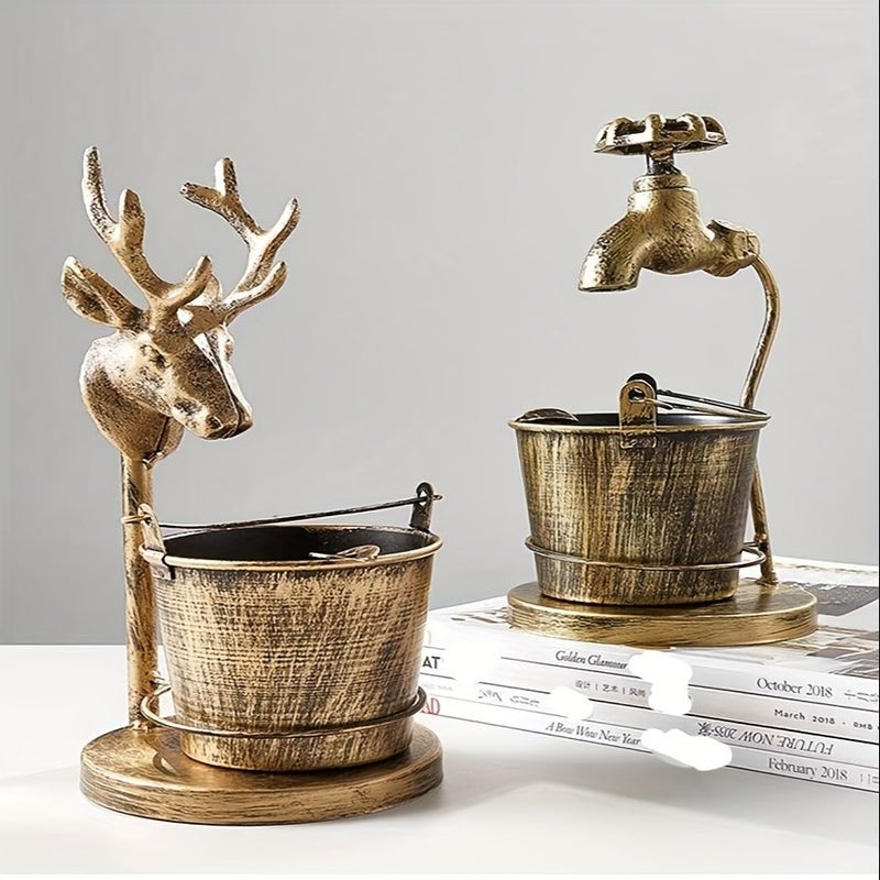 Bird Metal Retro Ashtray Large Anti Flying Ash For Home Living Room Office Decor Gift - Image 2