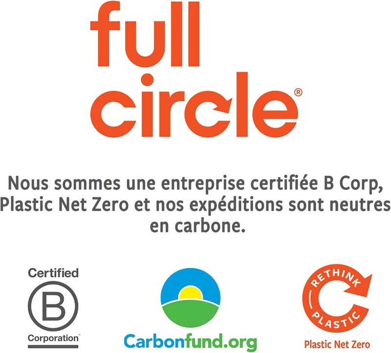 Full Circle The Ring Bamboo Vegetable and Fruit Cleaning Brush - A Versatile Scrubber for Food, Including Potatoes, Mushrooms, and Veggies with Recycled Bristles and Handle - Image 4