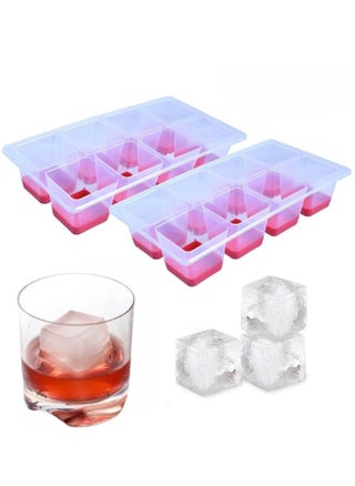 1 Piece of 8-Compartment Large Ice Cube Tray with Lid, Plastic and Silicone, Large Ice Cube Mold for Parties, Cocktails and Drinks - Multicolor - pzsku/ZE5CCE6DF3478E8691397Z/45/1750660959/e644f334-433d-470d-be8c-822360d794e0
