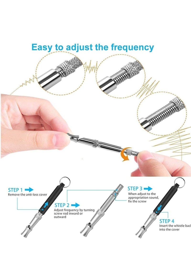 Y&D - Dog Whistle, Ultrasonic Training Whistles with Adjustable Frequencies, Bark Control Devices for Dogs 16.5 Ft Range That Makes Stop Barking(2 Pack) - Image 1