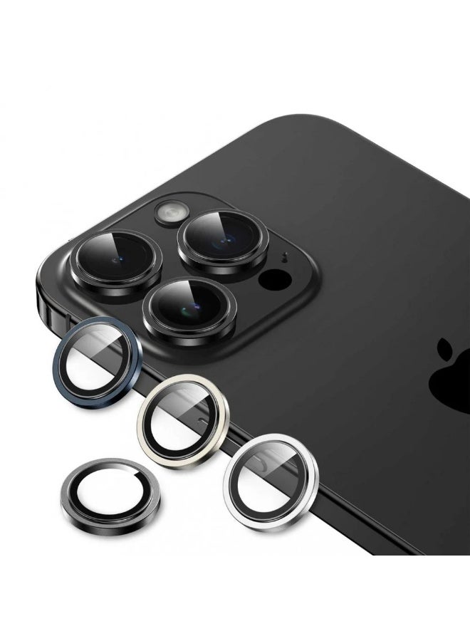 Hammer Glass Camera Lens Protector with Ring for iPhone 13 Pro Max / 13 Pro Suitable for all colors - Image 5