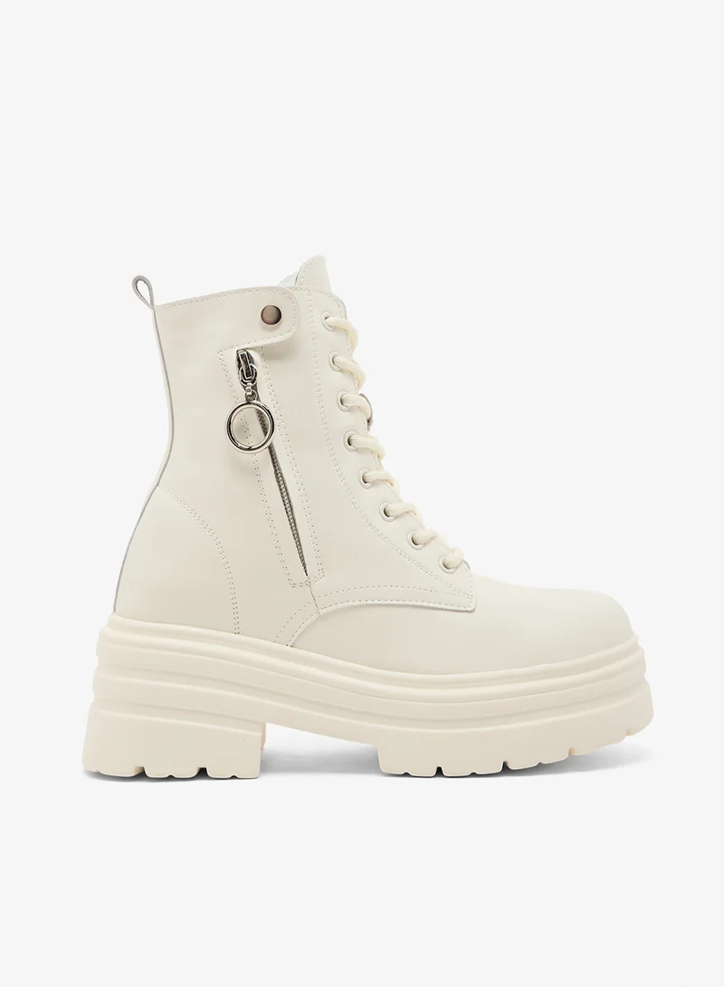 Ginger Lace Up Ankle Boots