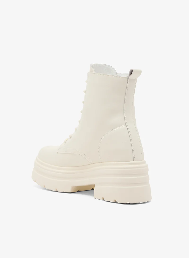 Ginger Lace Up Ankle Boots