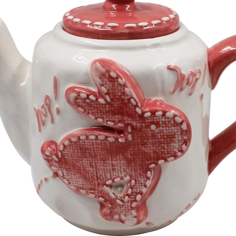 Jades Easter Crockery Combo Set 1 Tea Pot with 2 Cup and Saucer B - Image 4