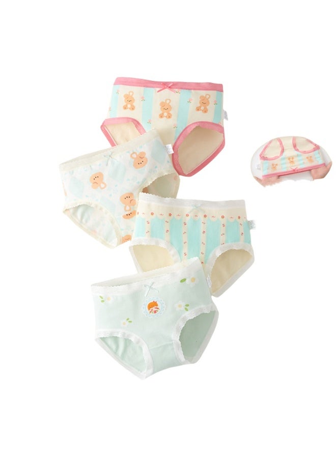 KUYING New Comfortable Skin friendly Breathable Underwear Set 0f 4