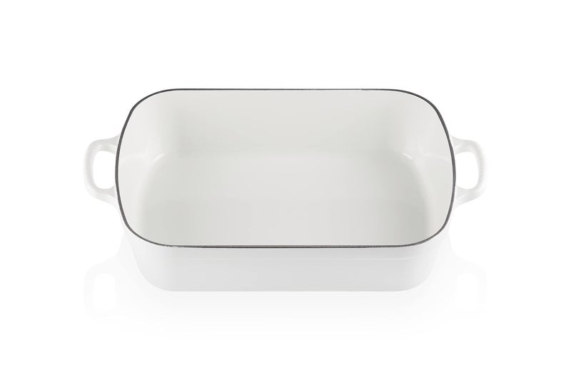 Le Creuset Le Creuset Enameled Cast Iron Signature Rectangular Roaster 525 qt 117 x 168  White 