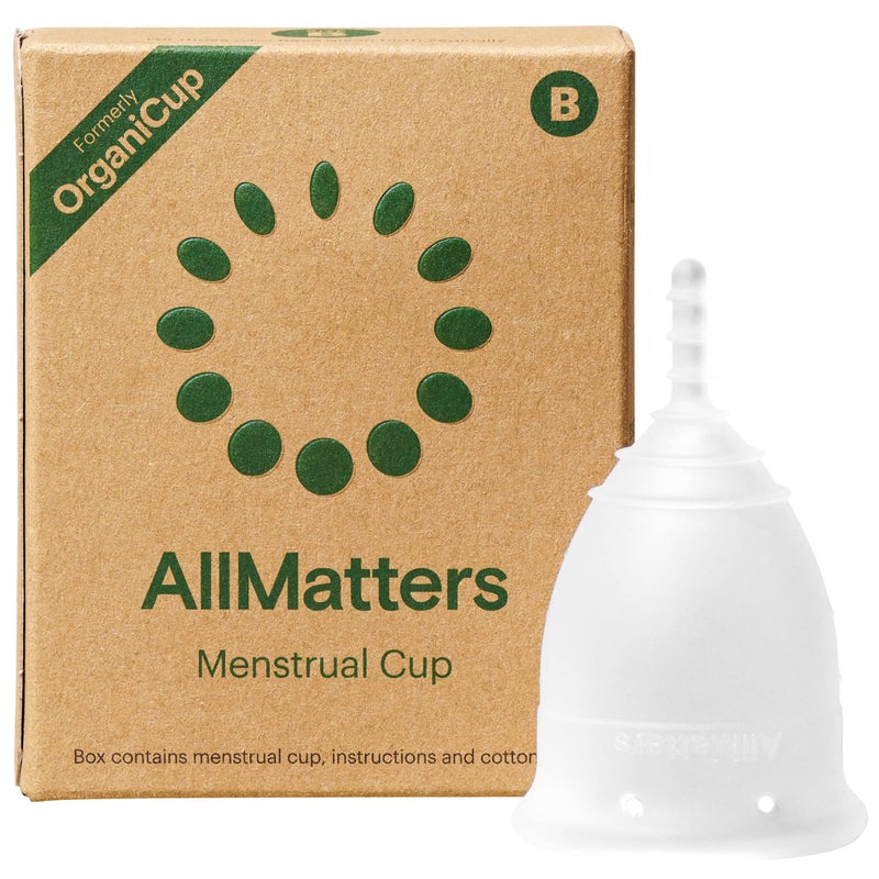 OrganiCup Menstrual Cup by AllMatters Size B Superior to Pads Tampons Voted Best Menstrual Cup by Reviewed Made in Germany Soft and Flexible