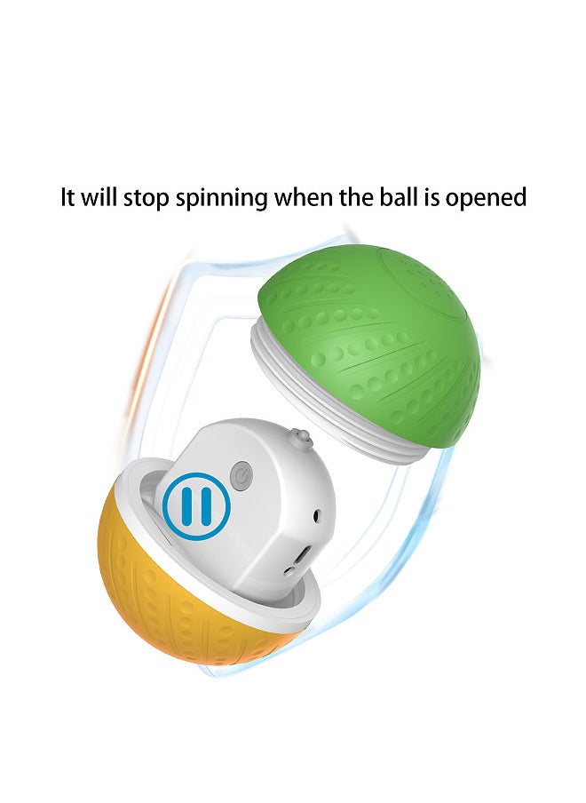 Generic - Toy Ball Dual Mode Design Interactive Dog Toys Jolly Ball - Remote Control Pet Toy with Radar Trigger and Automatic Obstacle Avoidance Function - Waterproof and Safe Material - Rechargeable Battery - Image 1