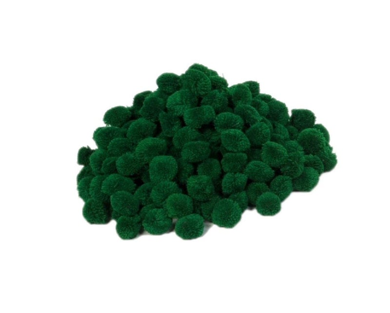 Prokart Round Woolen Gonda Pom Pom Balls for Craft Jewelry Embroidery Making Purpose Round Shape - 1 inch 50 Woolen Balls - Image 1