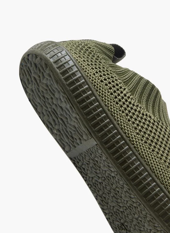 Oaklan by Shoexpress KHAKI Textured Slip-On Sports Shoes for Men | Best Price UAE