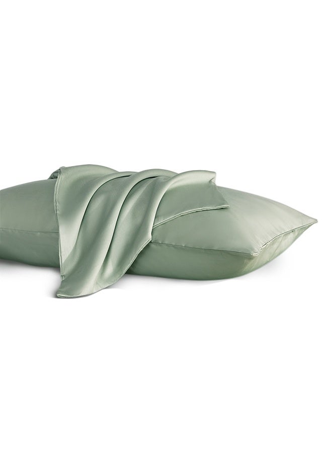 A pair of 100-thread-count pure cotton pillowcases, 48 x 74 cm - Image 1