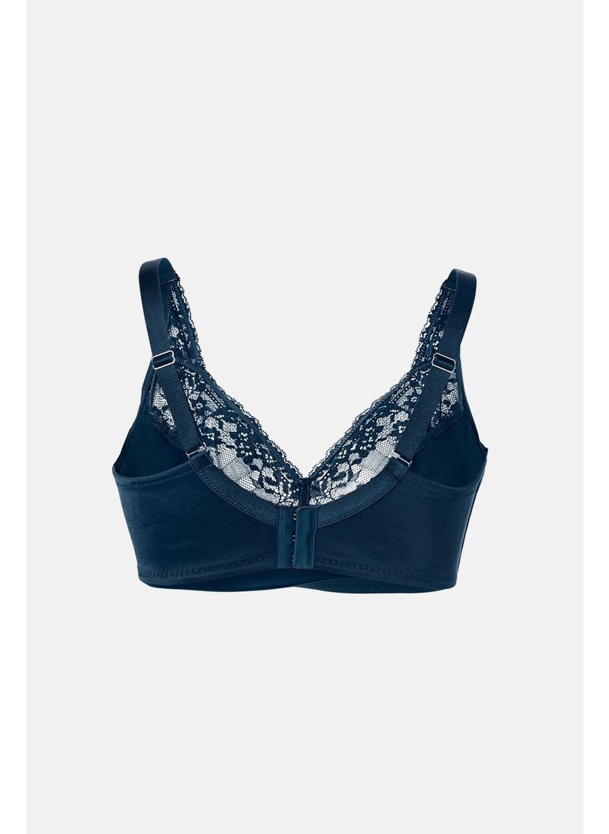 Tchibo Women Non Padded Non Wire Soft Bra, Navy  - Image 3
