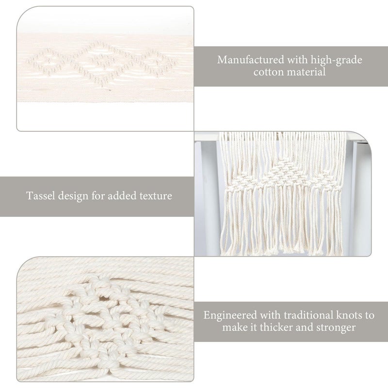 Nordic Macrame Table Runner 72 Inch Cotton Rope Tassel Design for Wedding Party - Image 4