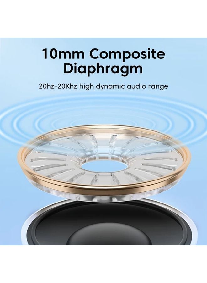 Pink Blue Wired Headphones with Microphone Bass Stereo Earbuds Inline Control for Xiaomi Phones - Image 3