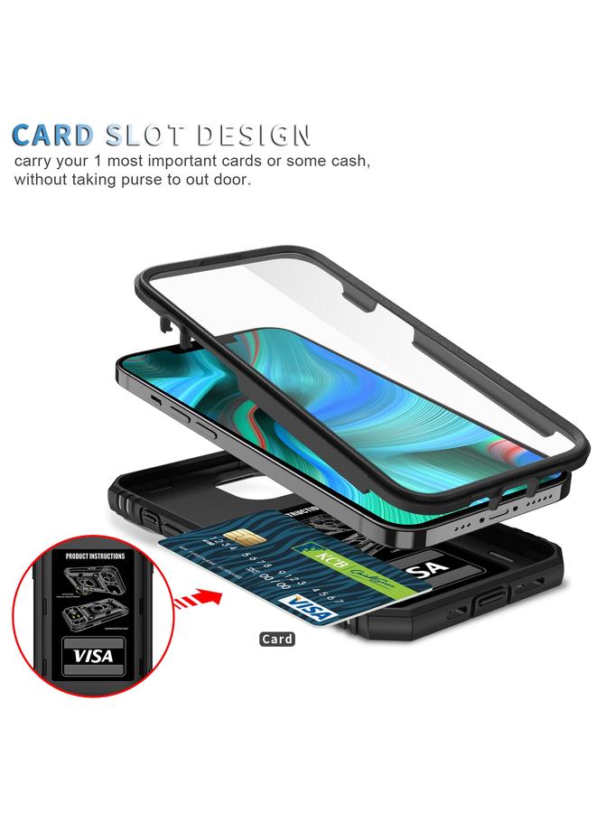 S-TOP Case For iPhone 13 Pro Max Sliding Camera Cover Design TPU + PC Protective Case with 360 Degree Rotating Holder & Card Slot - Image 5