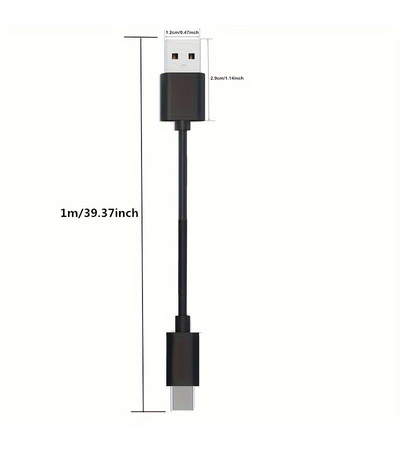 كابل شحن سريع من نوع USB-C أبيض 0.5 متر متوافق مع هواتف وأجهزة لوحي سامسونج ولغ أندرويد - Image 2