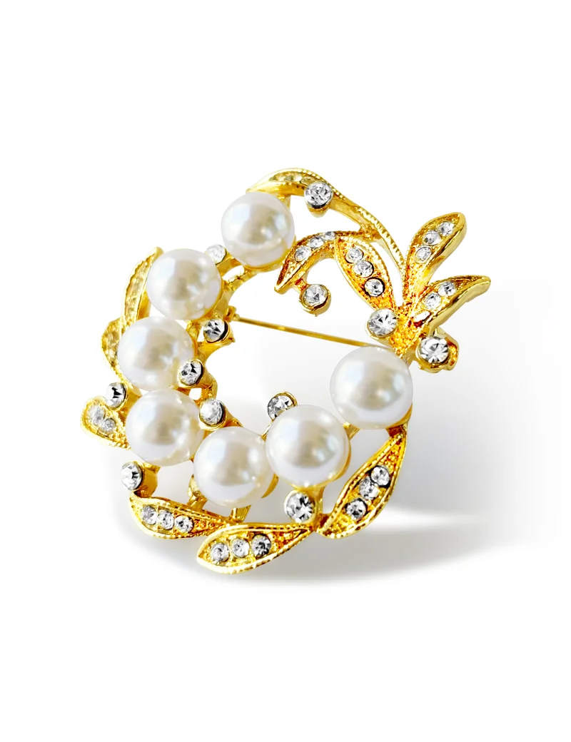 Hzmer Jewellery Nostalgia Pearl Brooch