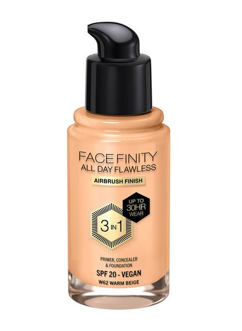 Facefinity All Day Flawless Foundation - W62 Warm Beige
