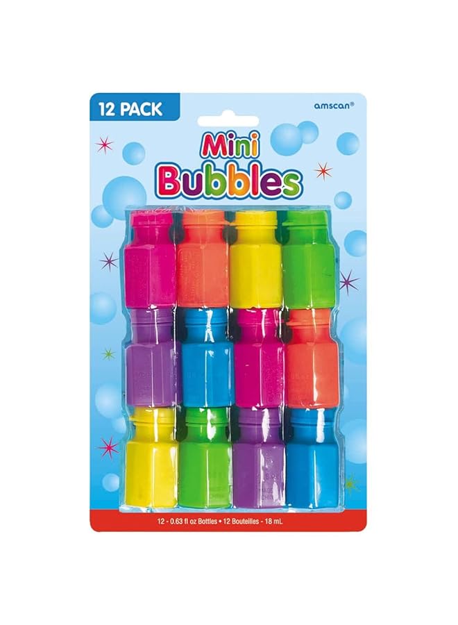 Amscan Mini Bubbles 12Pcs - Image 1