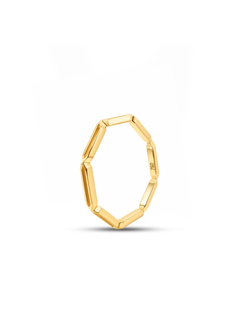 18K Pure Gold Women’s Ring - Premium Finish & Elegant Style - 0.98 Gram