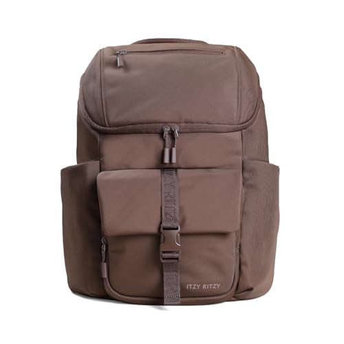 Itzy Ritzy Belong Bucket Backpack Lightweight Diaper Bag Backpack Featuring 16 Pockets Bucket Top Opening Stroller Straps Changing Pad Organized and Stylish Everyday Family Backpack Mocha - Image 1