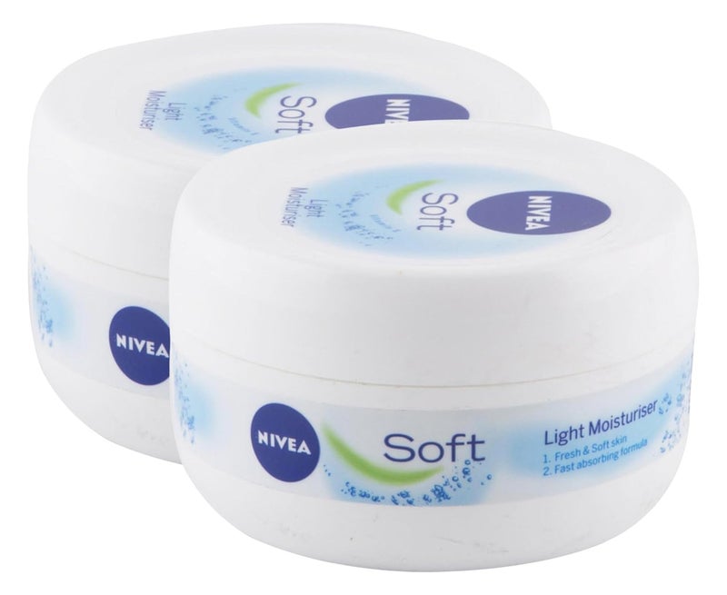 Nivea Big Bazaar Combo Light Moisturizer Soft Cream 200Ml Pack Of 2 Promo Pack